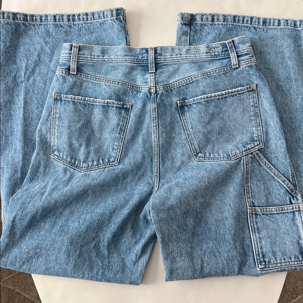 Favorite Daughter THE OLLIE LOW RISE ULTIMATE BAGGY WIDE LEG Jeans London 31 - Picture 7 of 12